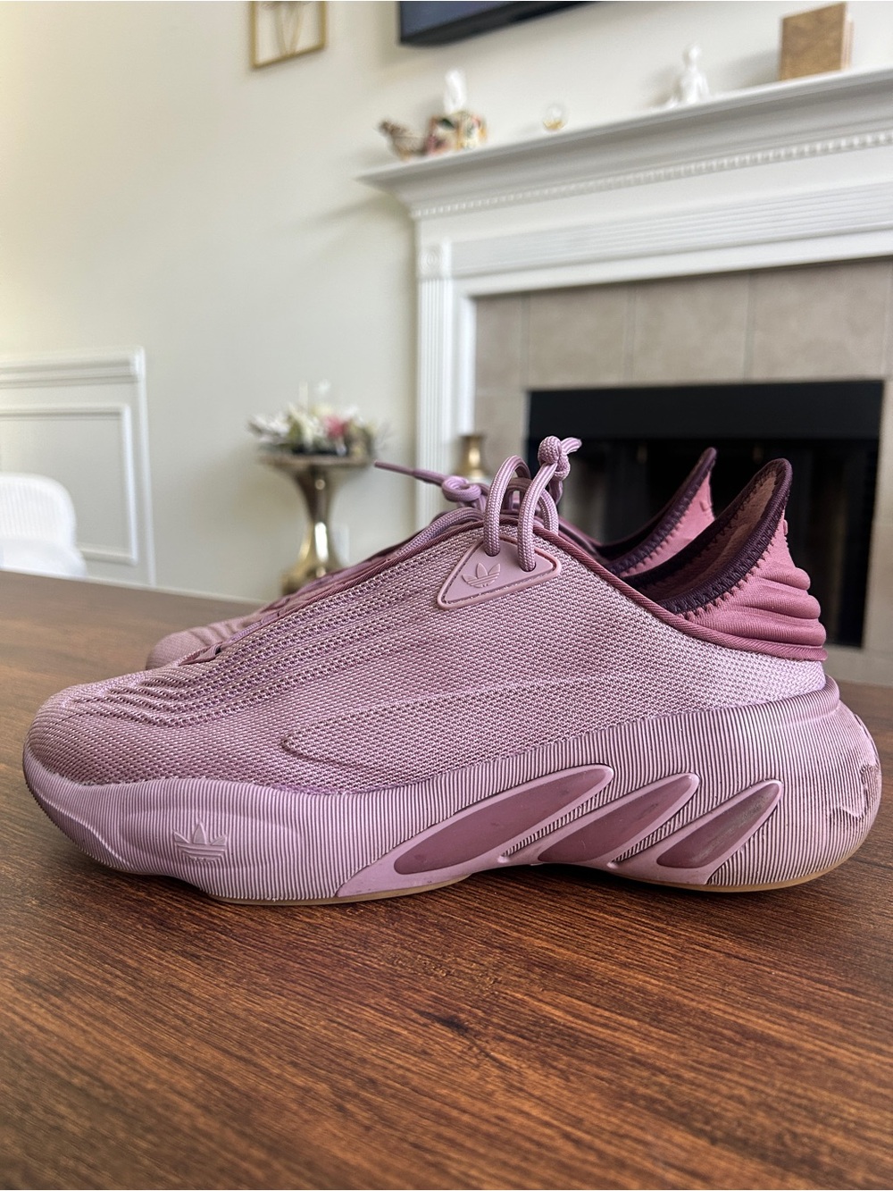 adidas Women's Mauve Pink Slip-On Athletic Sneakers